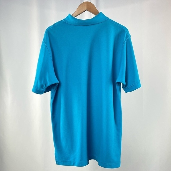 Jos.A.Bank Traveler Collection Traditional Fit Pique Polo In Aqua size Medium - Picture 2 of 3